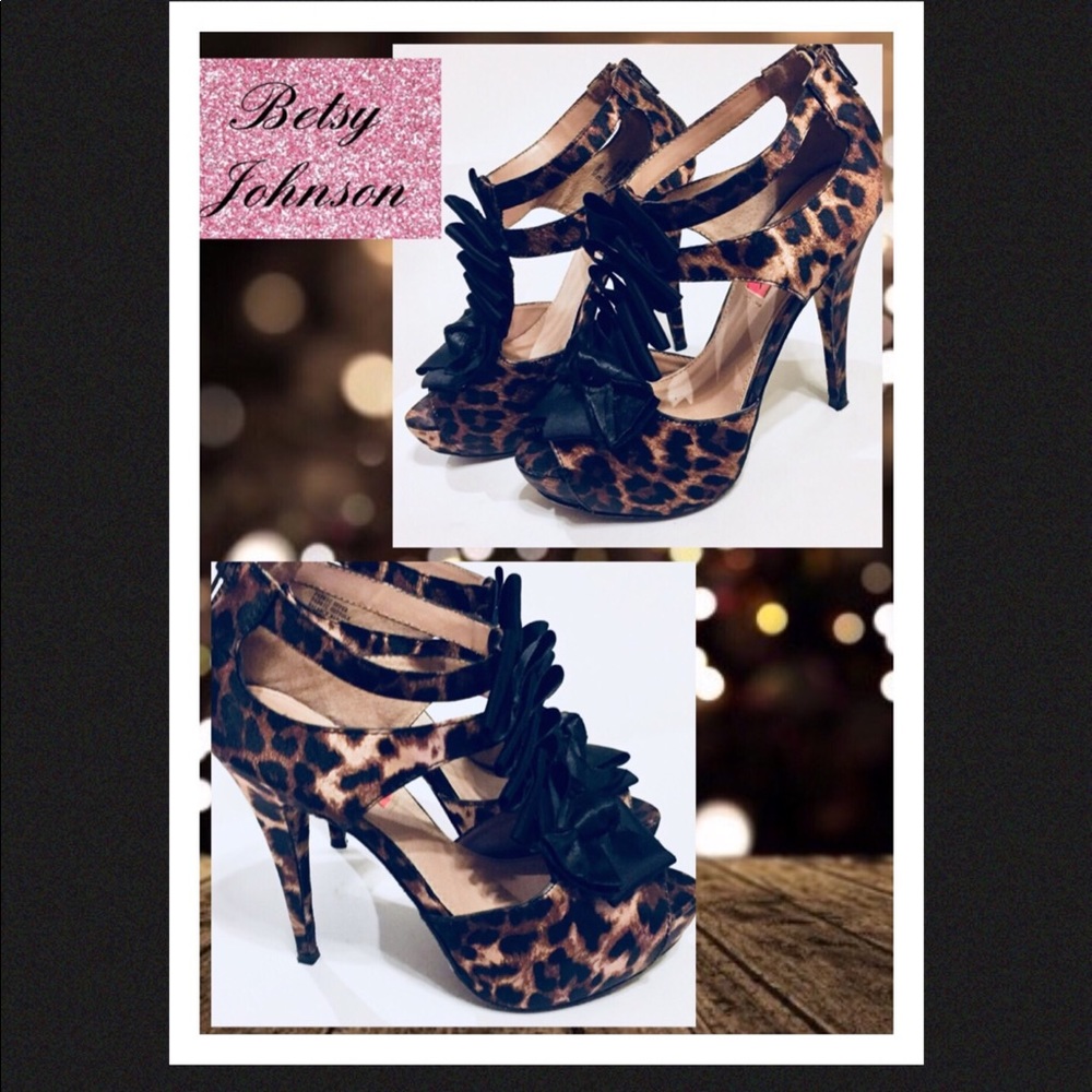 Betsey Johnston Iconn Leopard Print Platform